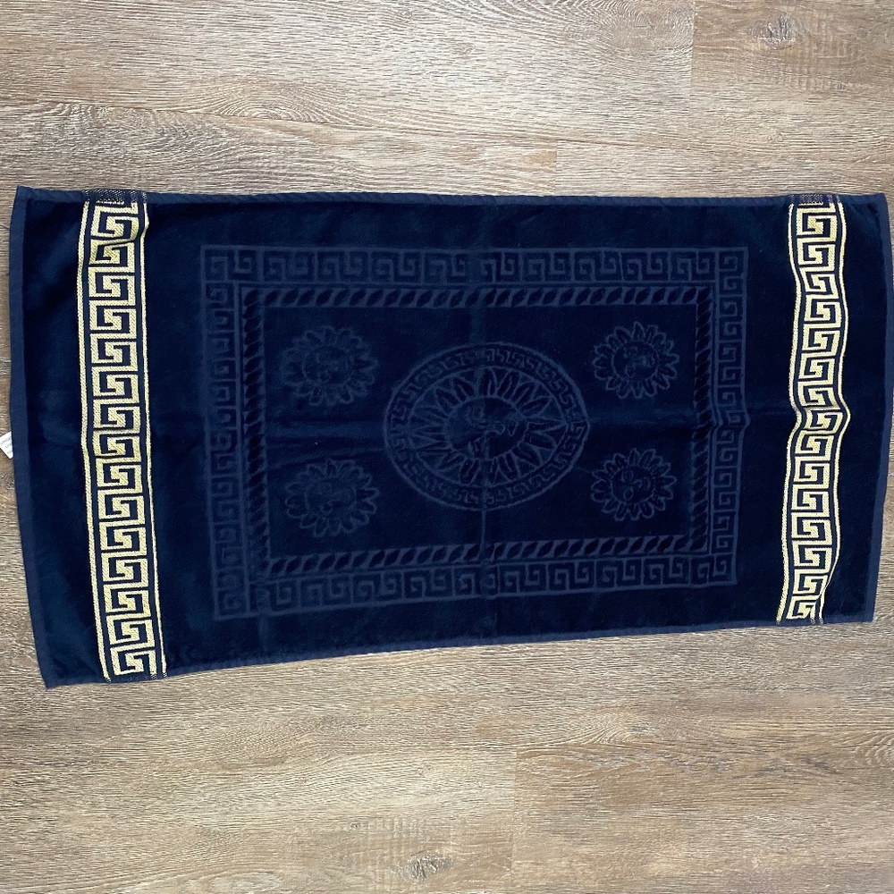 Versace Look 10 towels - NaVy Blue with Gold